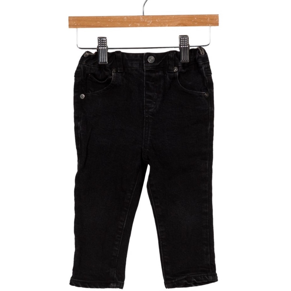 Infant Burberry StraightLeg Nova Check Trim Jeans